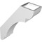 Ekena Millwork 3 1/2-in. W x 12-in. D x 16-in. H Olympic Architectural Grade PVC Knee Brace BRCP035X12X16OLY - alternate 6